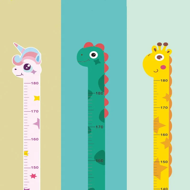 Baby Nursery Needs - Cartoon Animals Baby Height Measure Ruler
