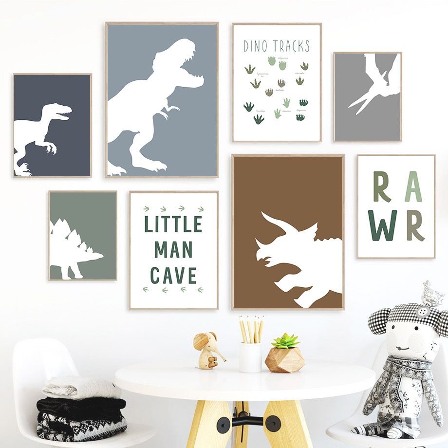 Baby Nursery Quotes - Jurassic Dinosaur Tyrannosaurus Rex Triceratops Quotes
