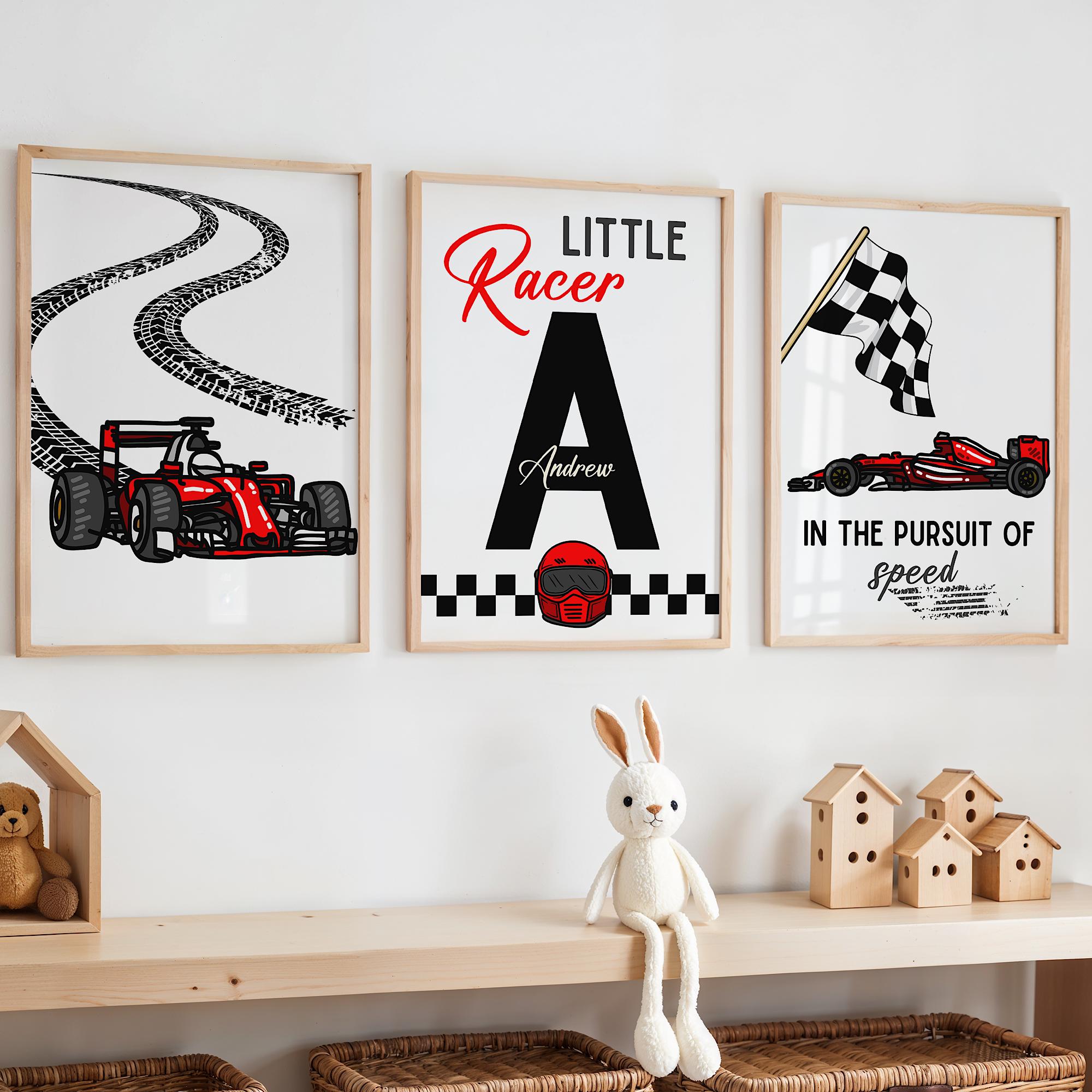 Custom Name Racing Car Nursery - Baby Nursery Wall Decor incelemesi ve fiyatı