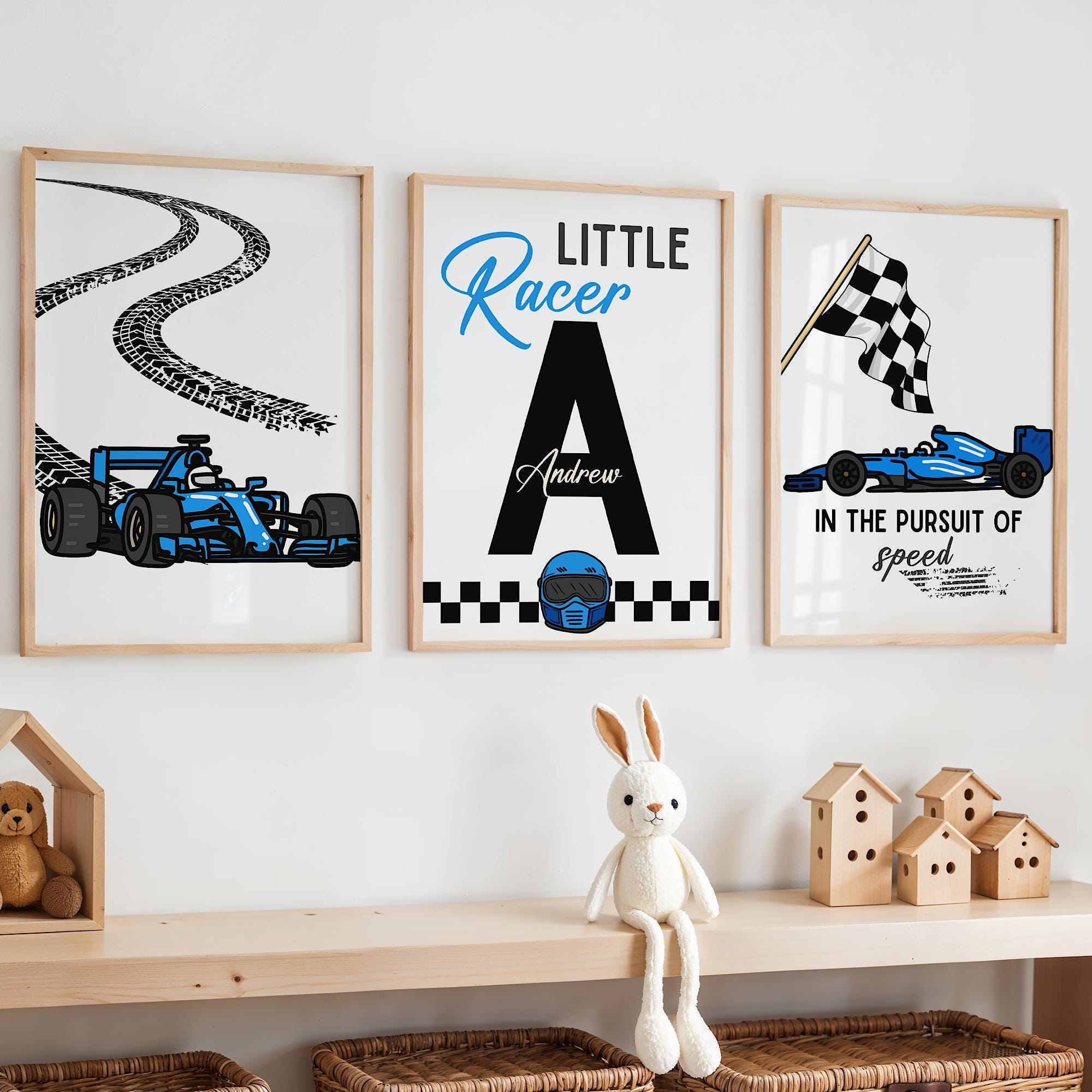Custom Name Racing Car Nursery - Baby Nursery Wall Decor incelemesi ve fiyatı