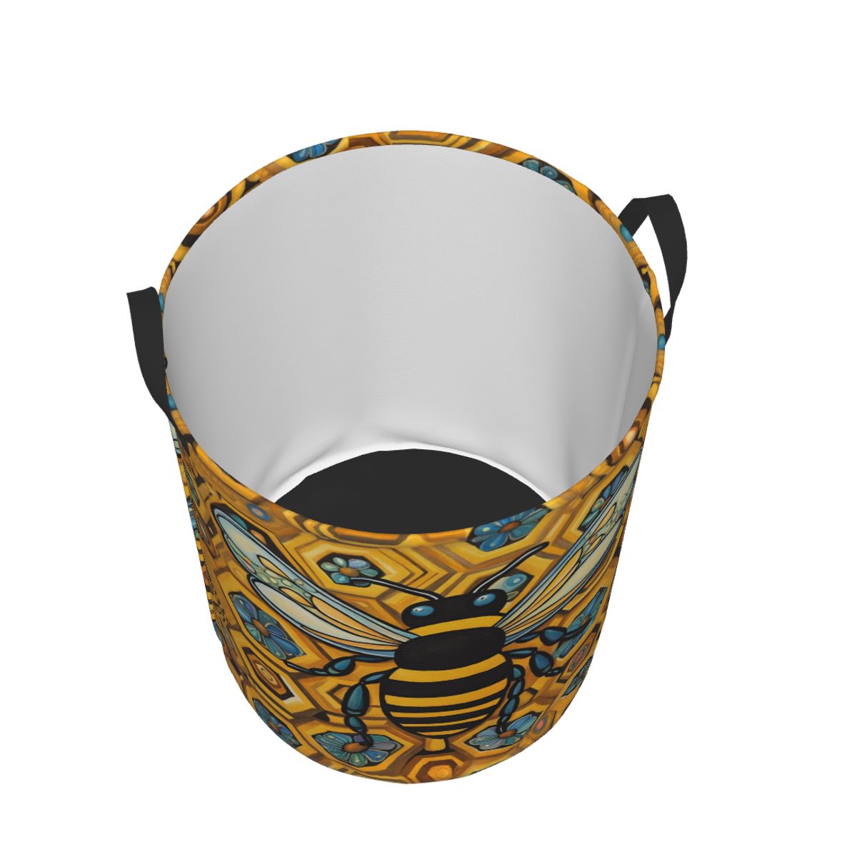 Bee And Honeycomb Print Laundr - Baby Nursery Hamper incelemesi ve fiyatı