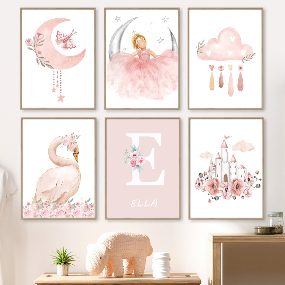 Pink Angel Girl Sun Moon Cloud - Baby Nursery Needs incelemesi ve fiyatı