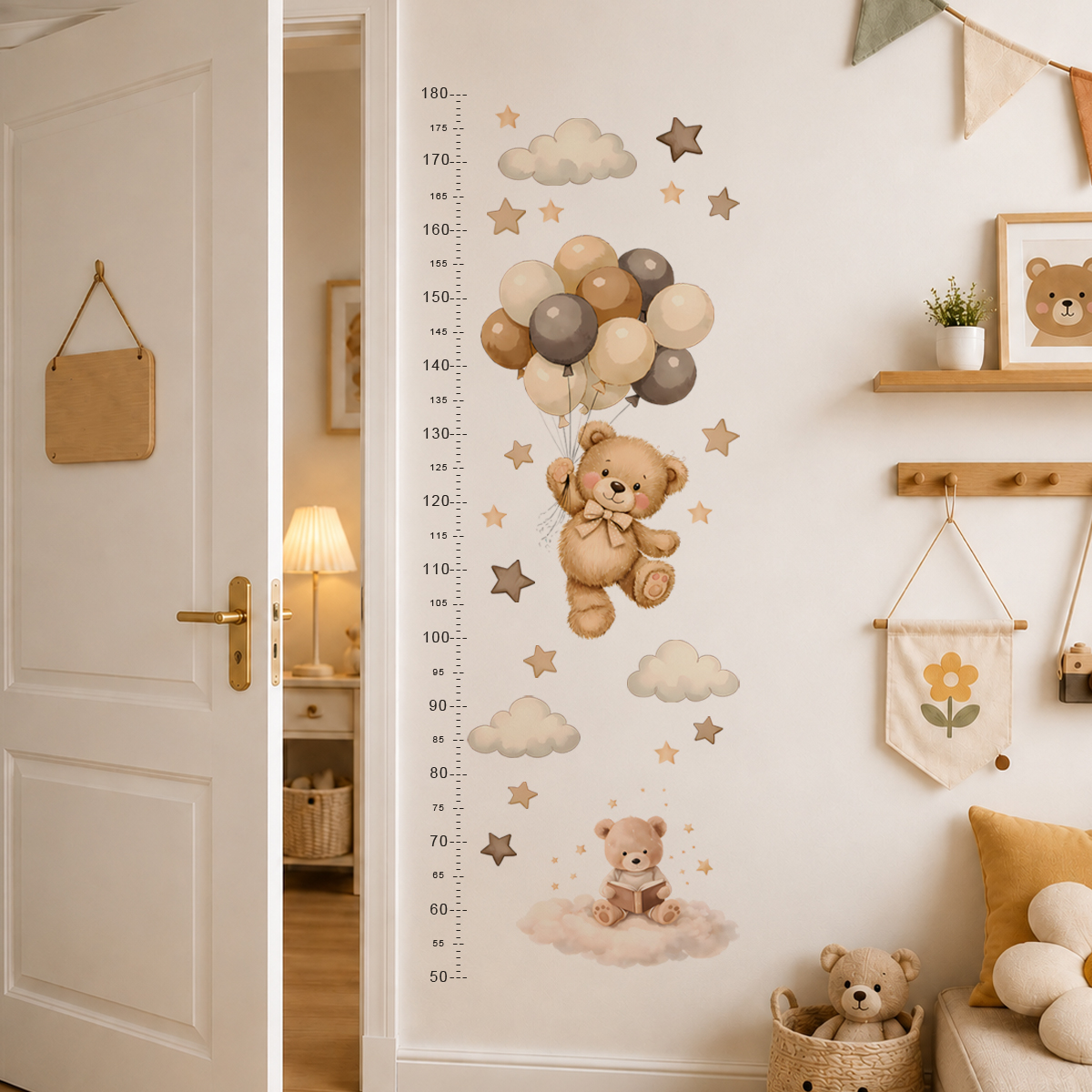 Bohemia Cute Bear Height Chart - Baby Nursery Needs incelemesi ve fiyatı