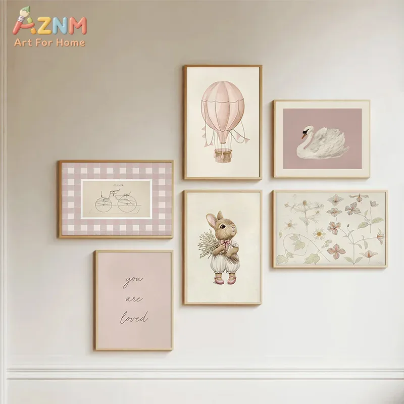 AZNM Boho Bunny Hot Air Balloo - Baby Nursery Vintage Decor incelemesi ve fiyatı
