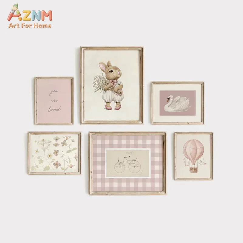 AZNM Boho Bunny Hot Air Balloo - Baby Nursery Vintage Decor incelemesi ve fiyatı