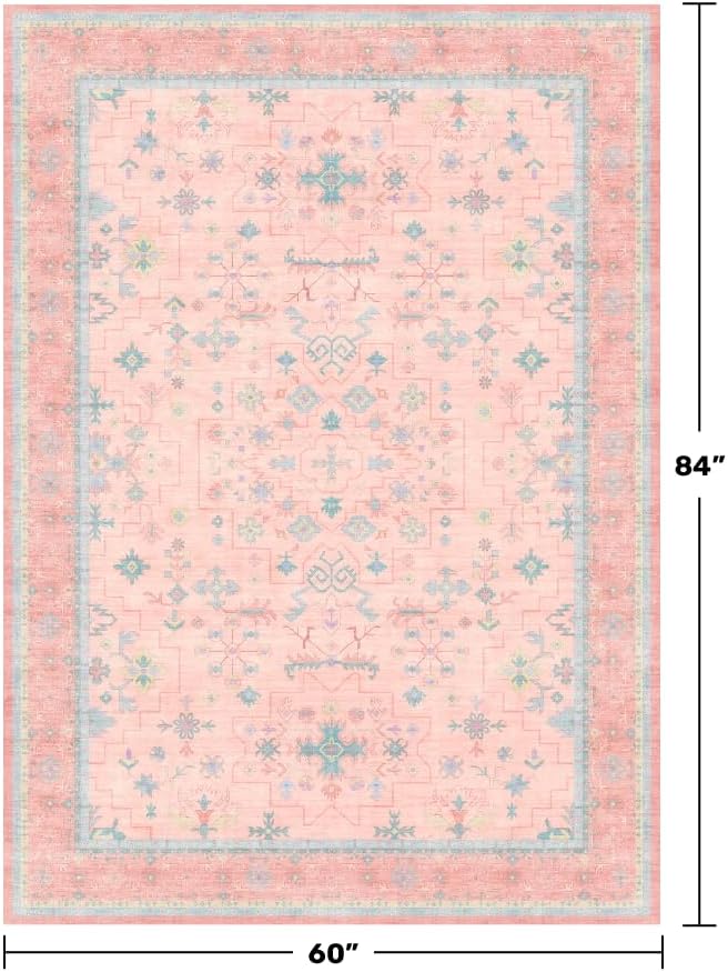 Pink Rugs for Bedroom Girls,Wa - Baby Nursery Vintage Decor incelemesi ve fiyatı