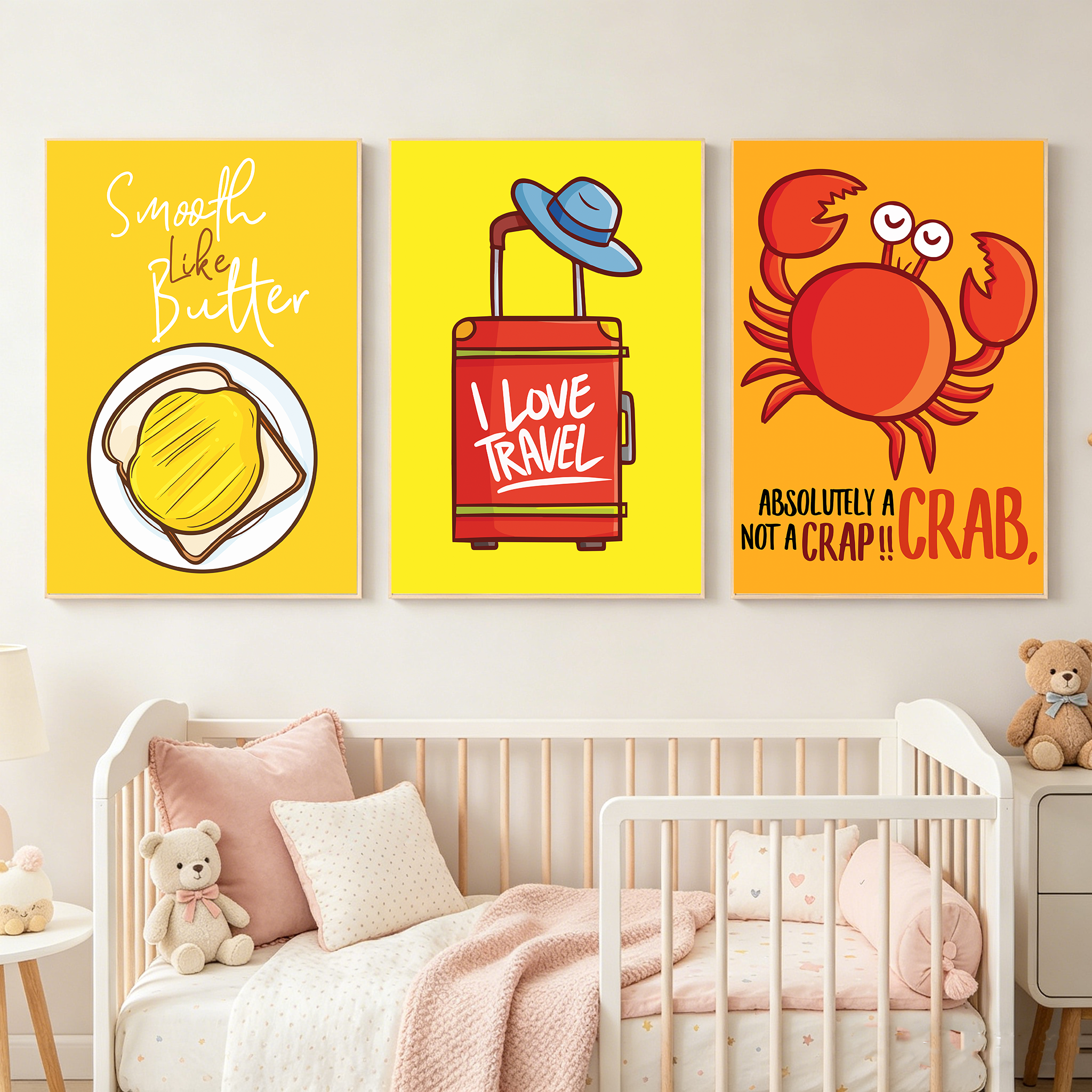 Cartoon Nursery Wall Art, Funn - Baby Nursery Quotes incelemesi ve fiyatı