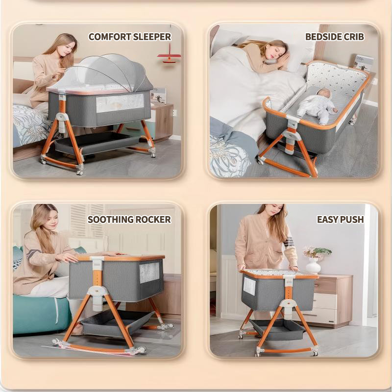 2 in 1 Rocking Baby Crib, Fold - Baby Nursery Hamper incelemesi ve fiyatı