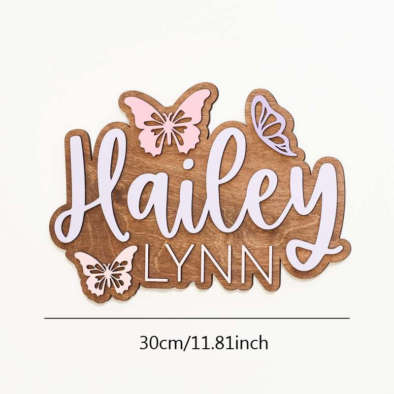 Personalized Butterfly Accent  - Baby Nursery Accent Wall incelemesi ve fiyatı