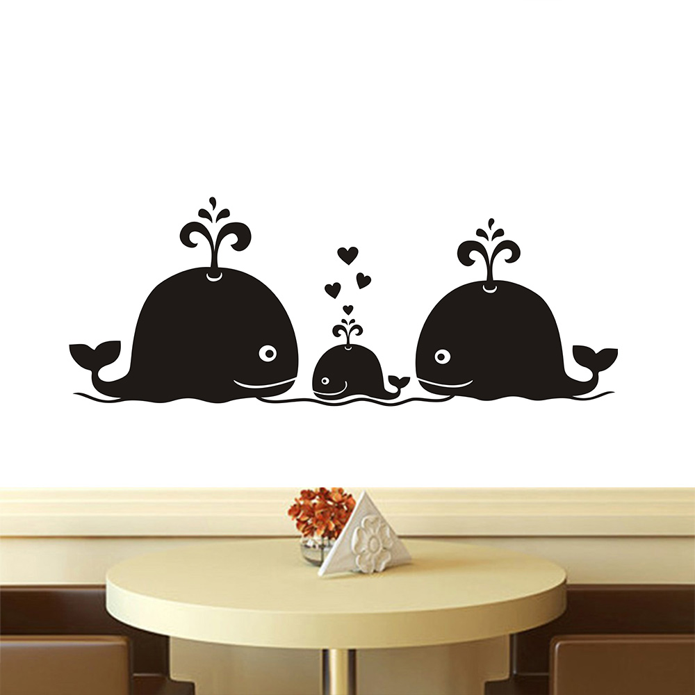 New Cute Whale Hearts Family W - Baby Nursery Vintage Decor incelemesi ve fiyatı