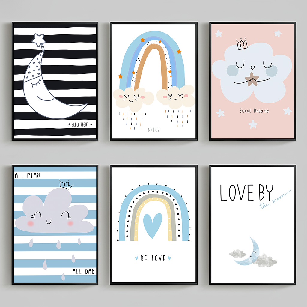 Nursery Quotes Wall Art, Rainb - Baby Nursery Quotes incelemesi ve fiyatı