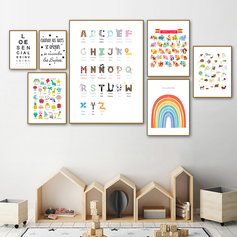 Spanish Kids Bedroom Art Decor - Baby Nursery Quotes incelemesi ve fiyatı