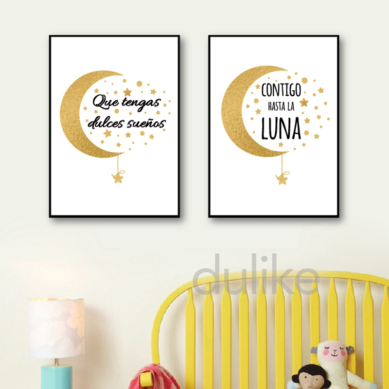 Spanish Kids Bedroom Art Decor - Baby Nursery Quotes incelemesi ve fiyatı