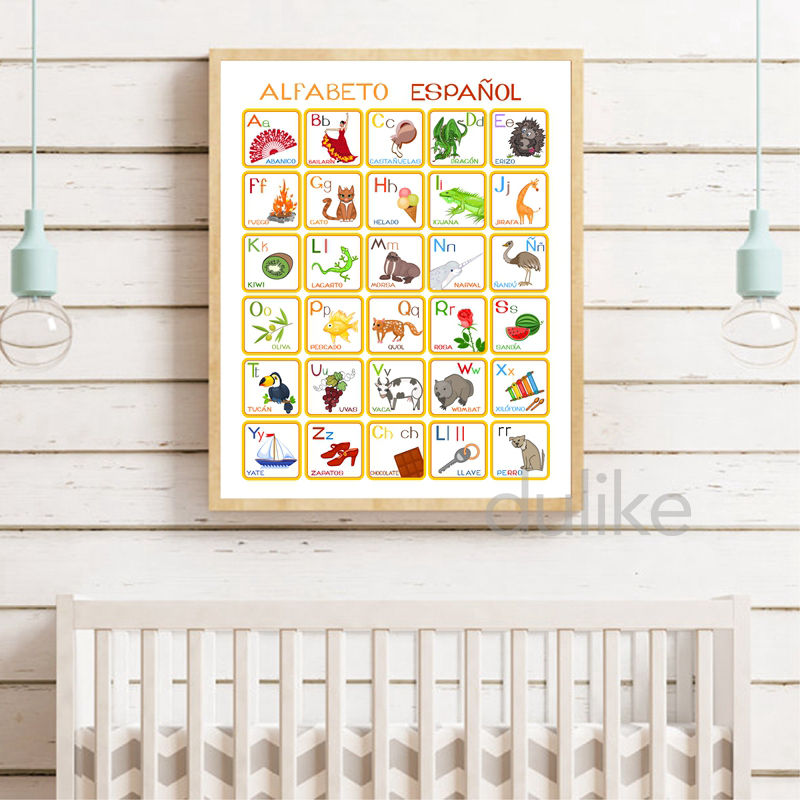 Spanish Kids Bedroom Art Decor - Baby Nursery Quotes incelemesi ve fiyatı