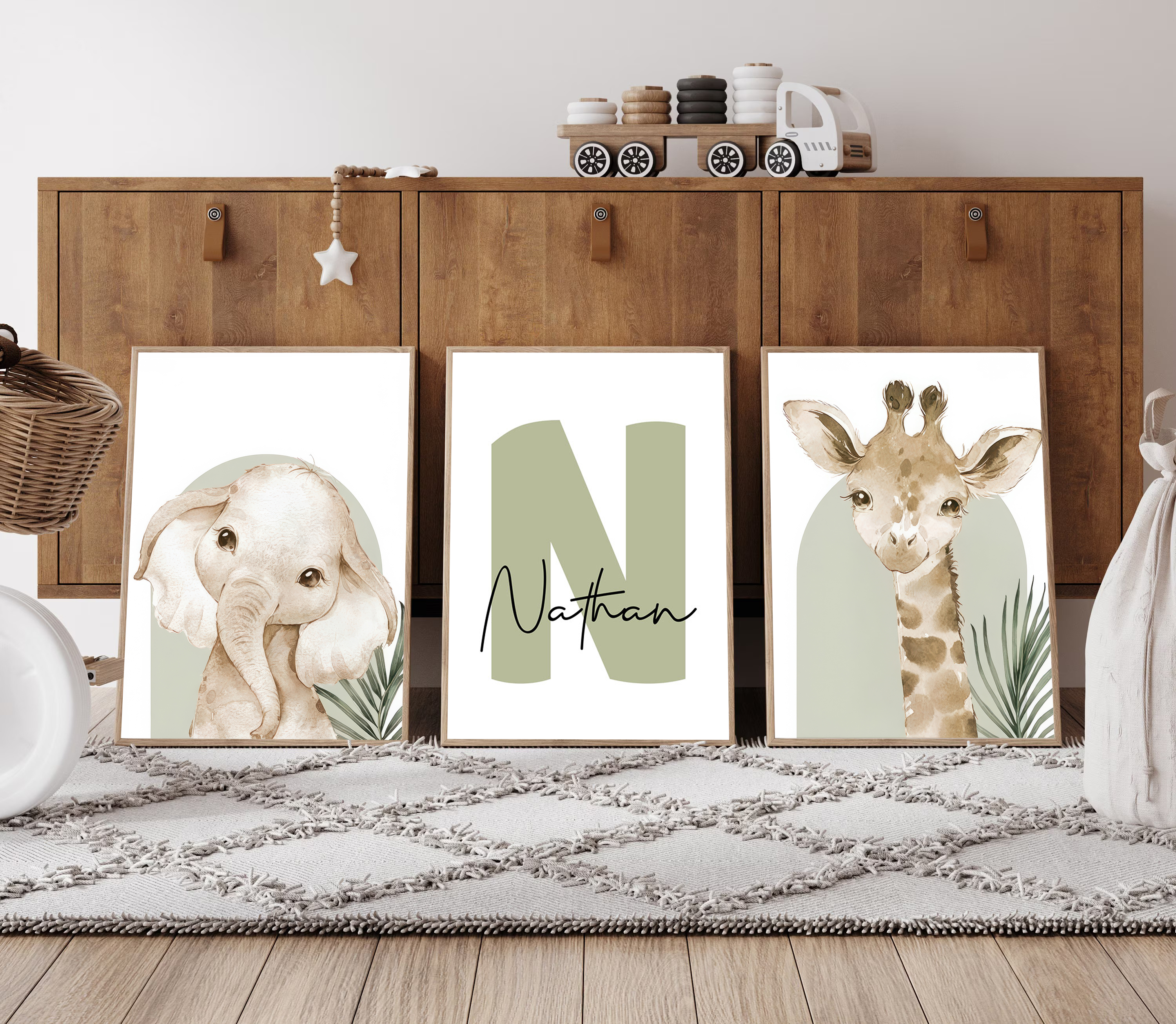 3pcs/set Customized Personaliz - Baby Nursery Wall Decor incelemesi ve fiyatı