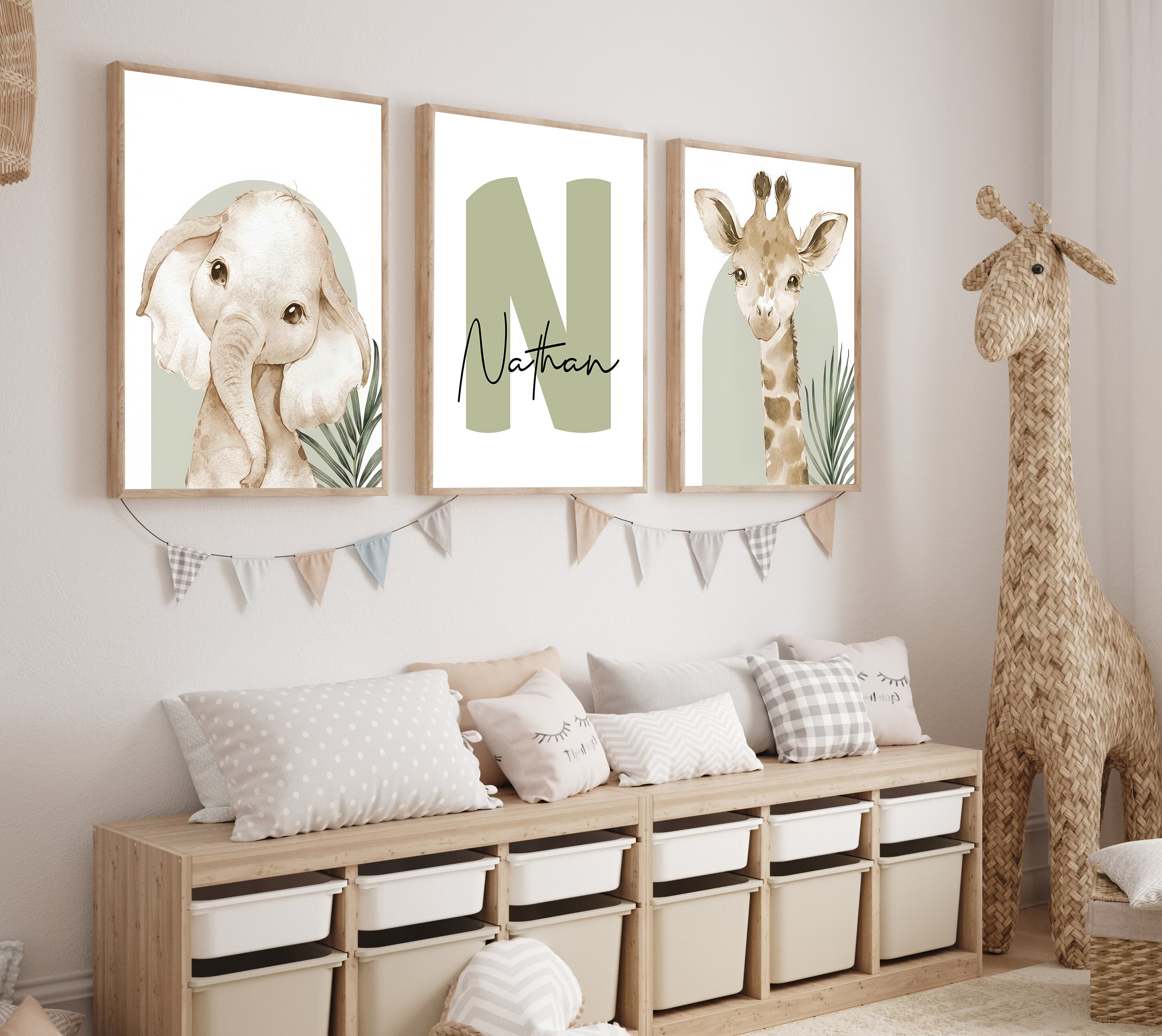 3pcs/set Customized Personaliz - Baby Nursery Wall Decor incelemesi ve fiyatı