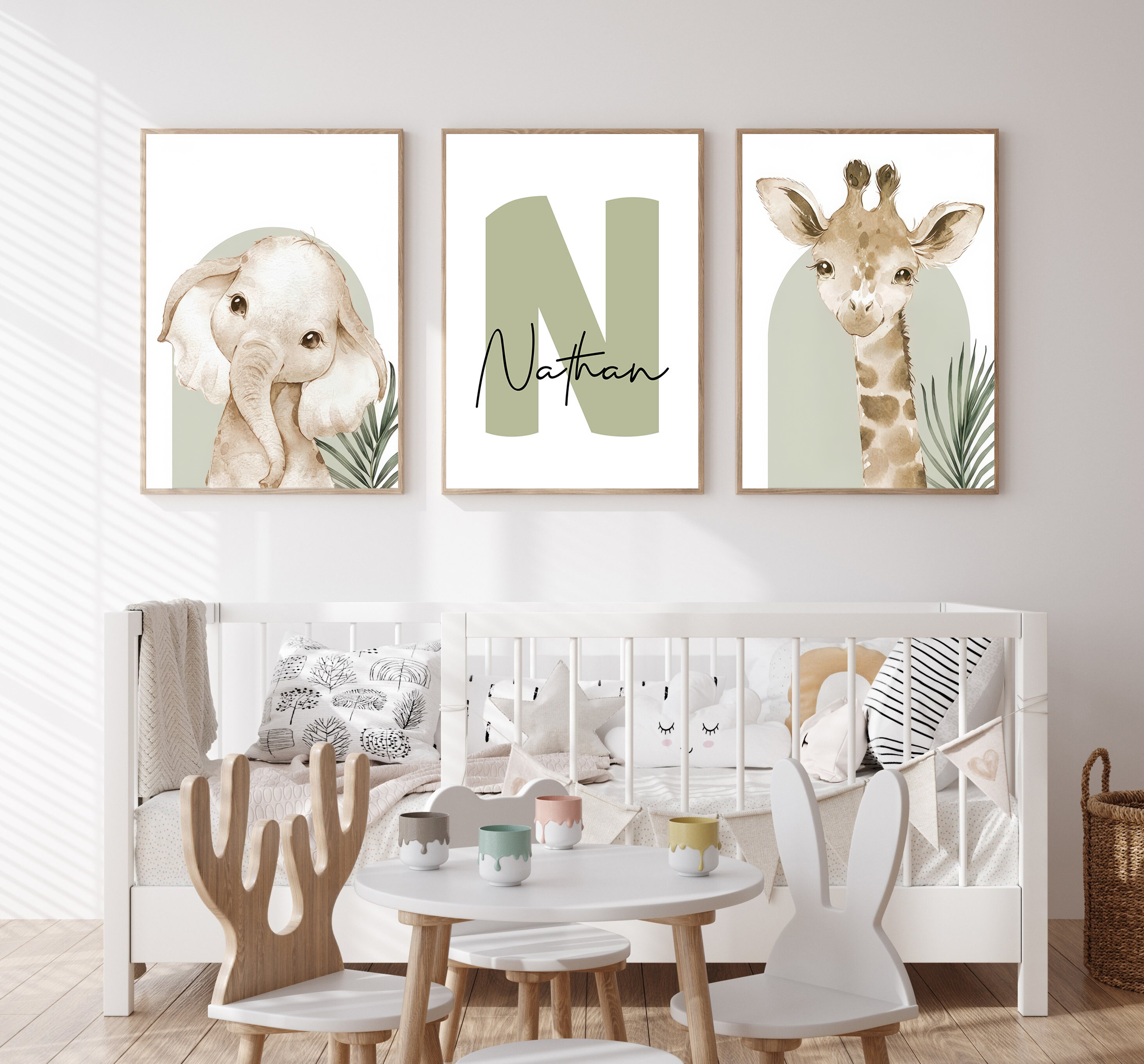 3pcs/set Customized Personaliz - Baby Nursery Wall Decor incelemesi ve fiyatı