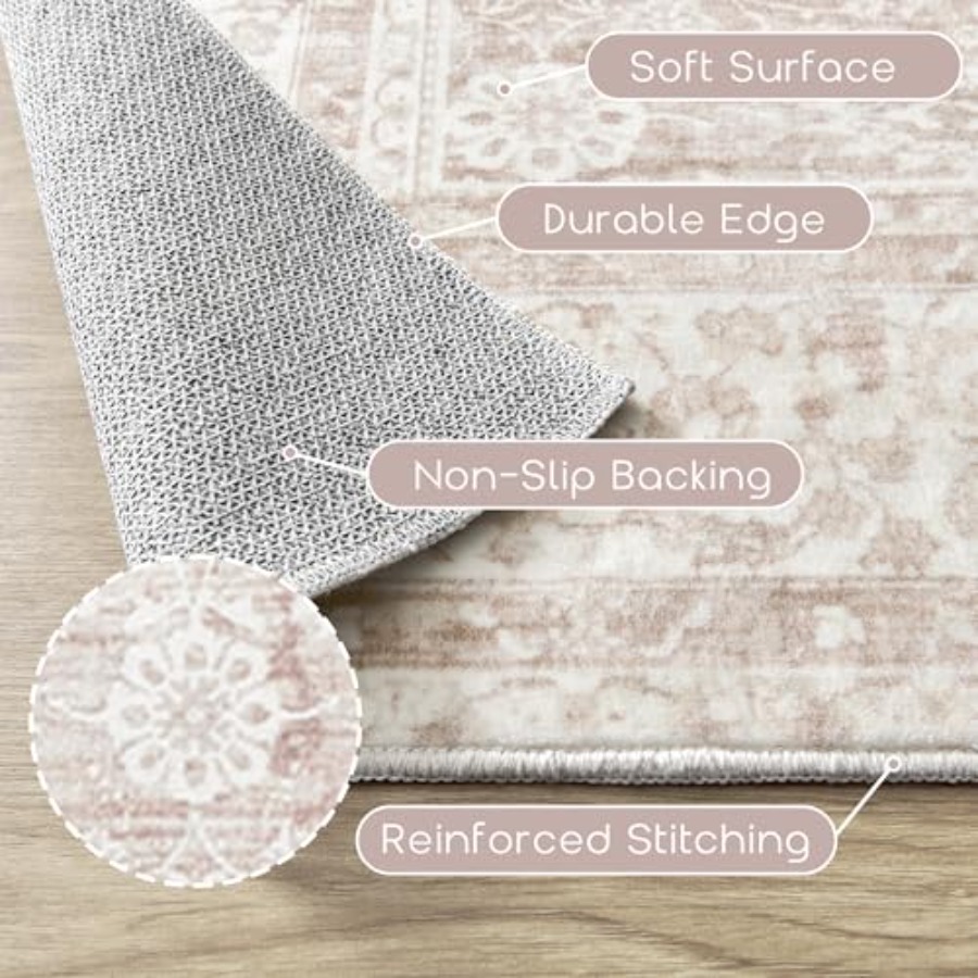 Pink Nursery Rug for Baby Girl - Baby Nursery Rug incelemesi ve fiyatı