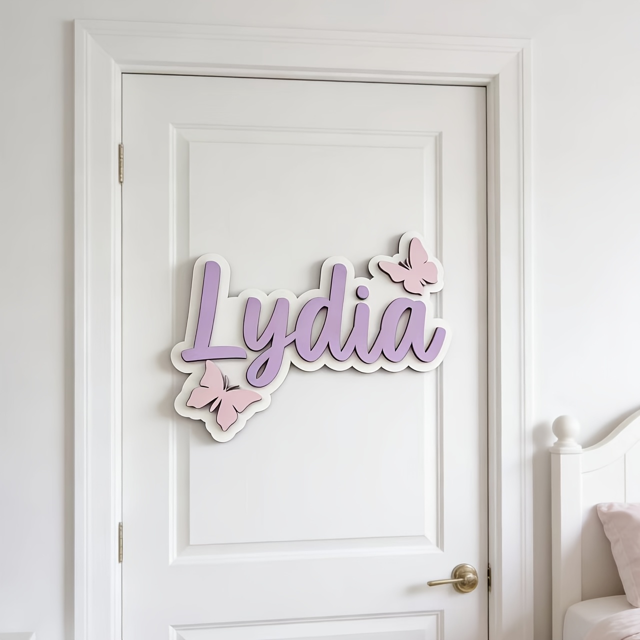 Personalized Blue & Pink Butte - Baby Nursery Name incelemesi ve fiyatı