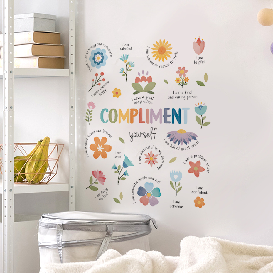 English colorful inspirational - Baby Nursery Quotes incelemesi ve fiyatı