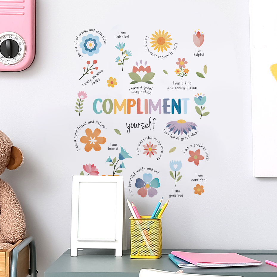 English colorful inspirational - Baby Nursery Quotes incelemesi ve fiyatı