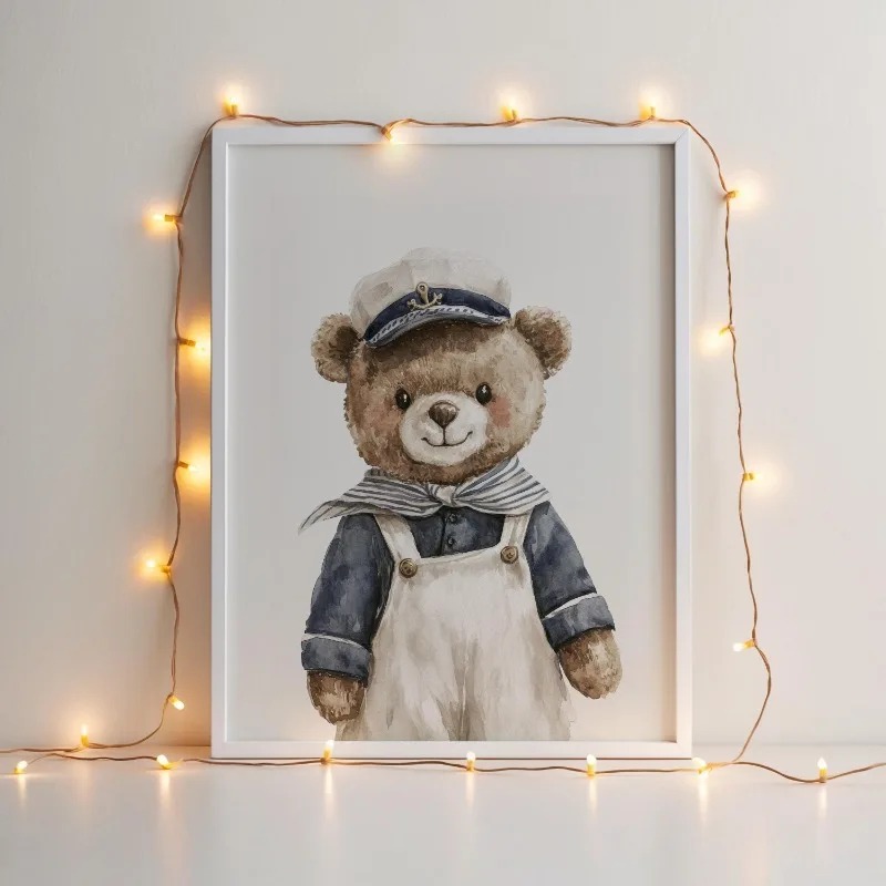 Neutral Nautical Nursery Art V - Baby Nursery Vintage Decor incelemesi ve fiyatı