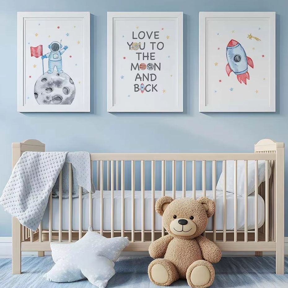 Nursery Wall Art, Space Astron - Baby Nursery Quotes incelemesi ve fiyatı