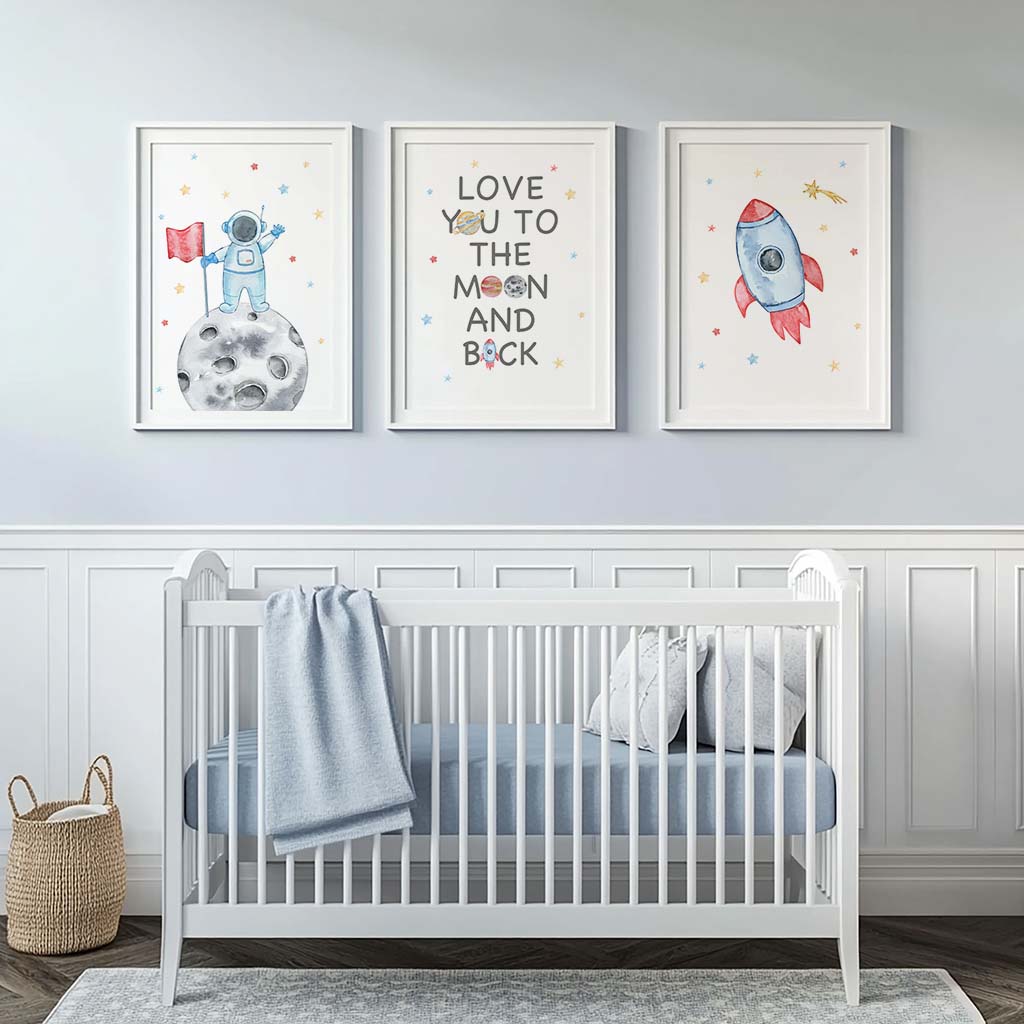 Nursery Wall Art, Space Astron - Baby Nursery Quotes incelemesi ve fiyatı