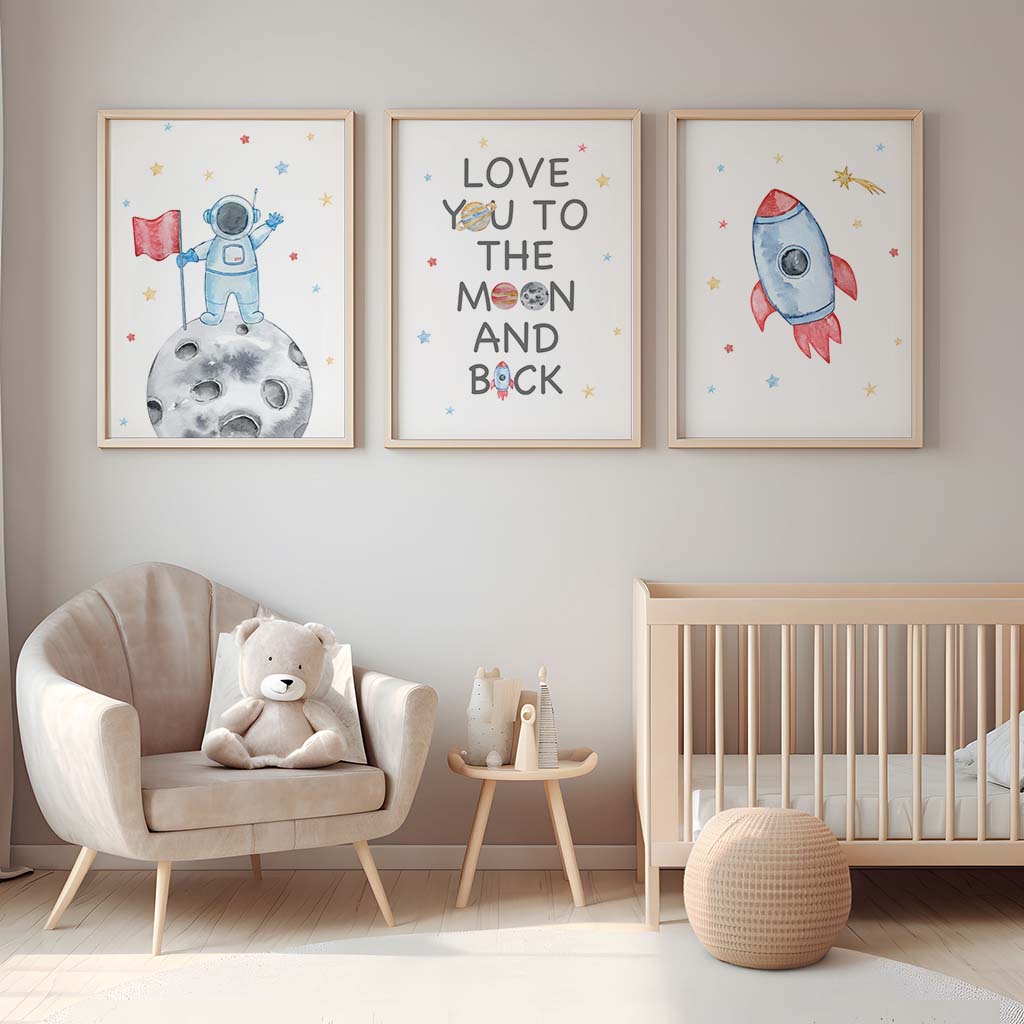 Nursery Wall Art, Space Astron - Baby Nursery Quotes incelemesi ve fiyatı