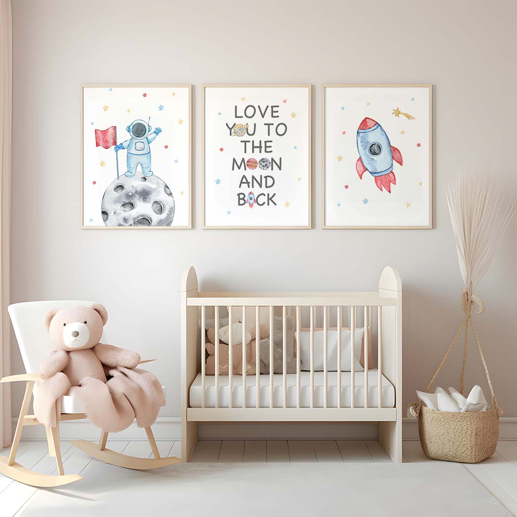 Nursery Wall Art, Space Astron - Baby Nursery Quotes incelemesi ve fiyatı