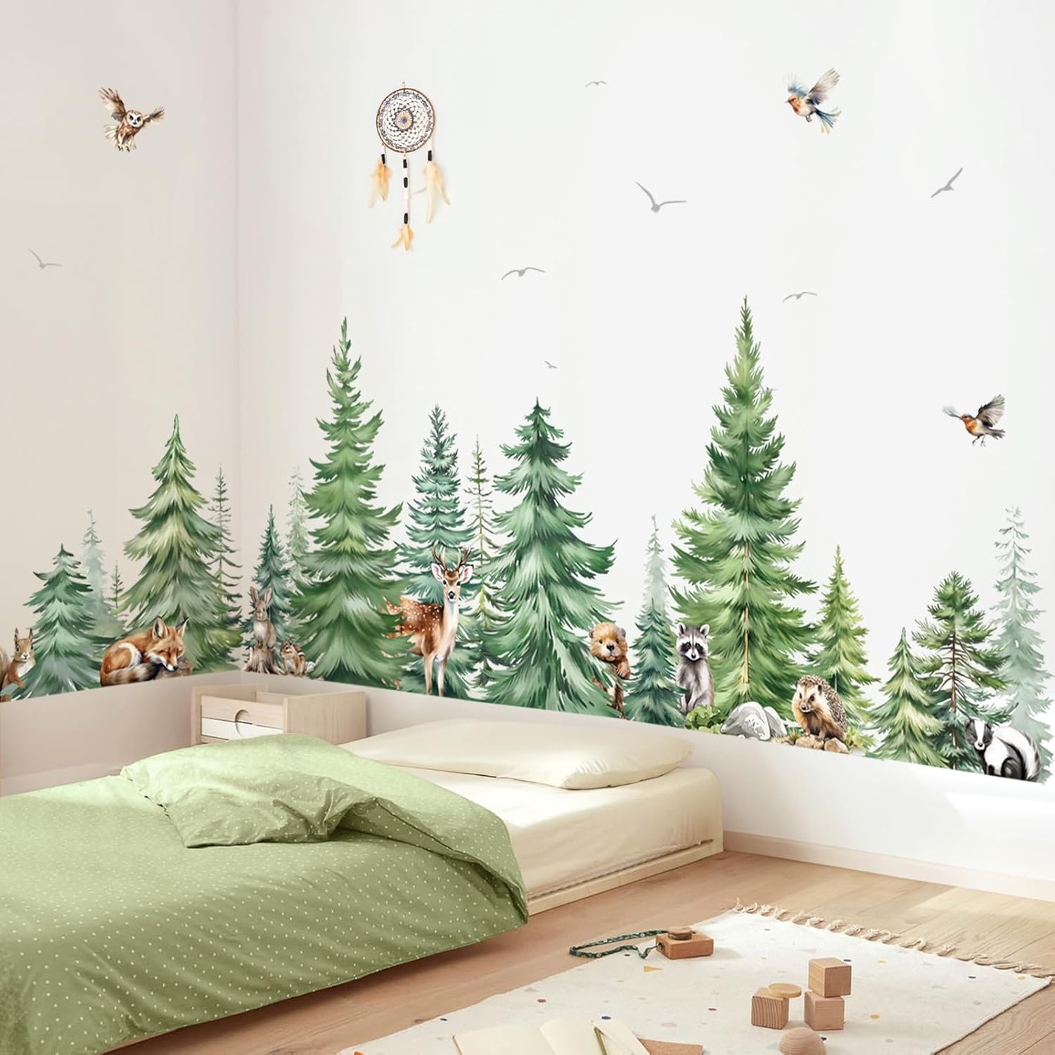 Large Watercolor Pine Tree Ani - Baby Nursery Needs incelemesi ve fiyatı