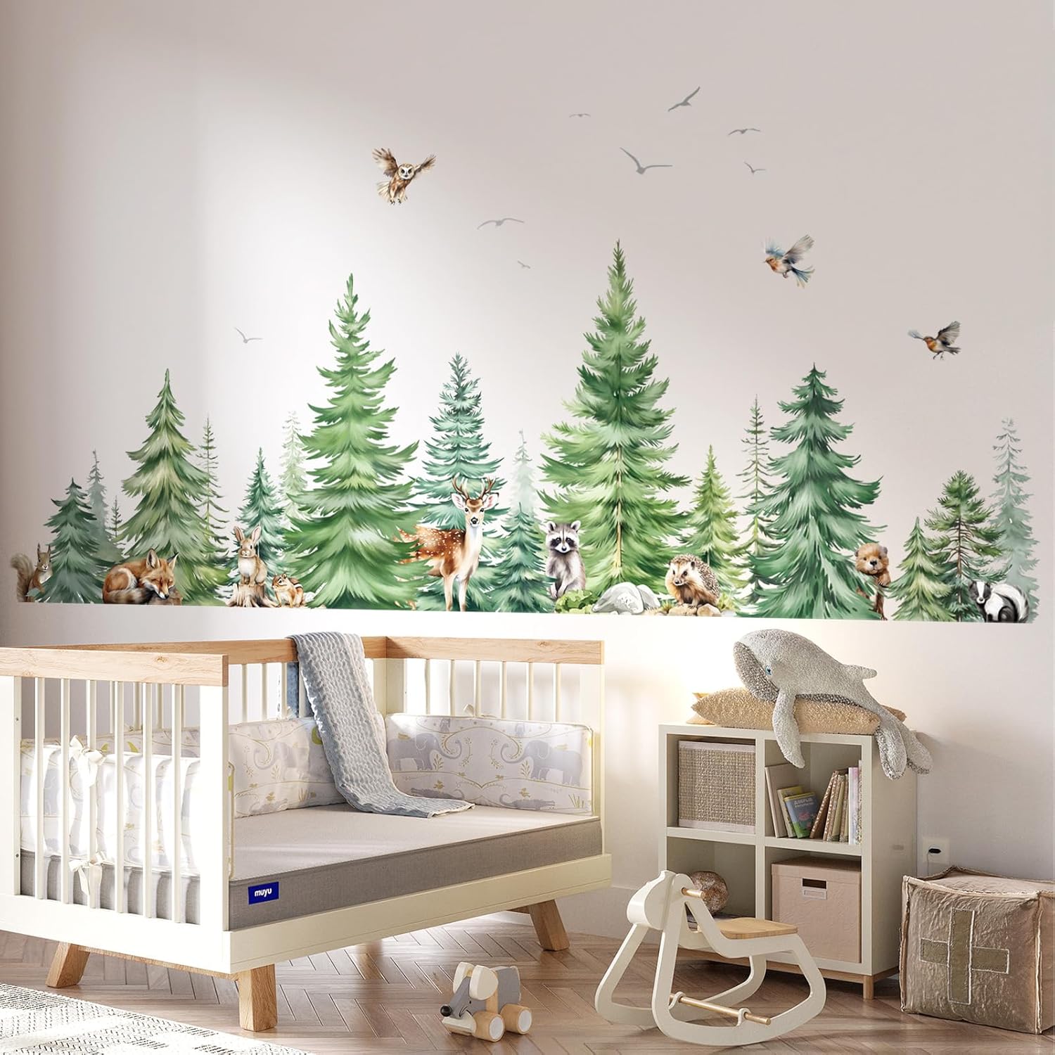 Large Watercolor Pine Tree Ani - Baby Nursery Needs incelemesi ve fiyatı