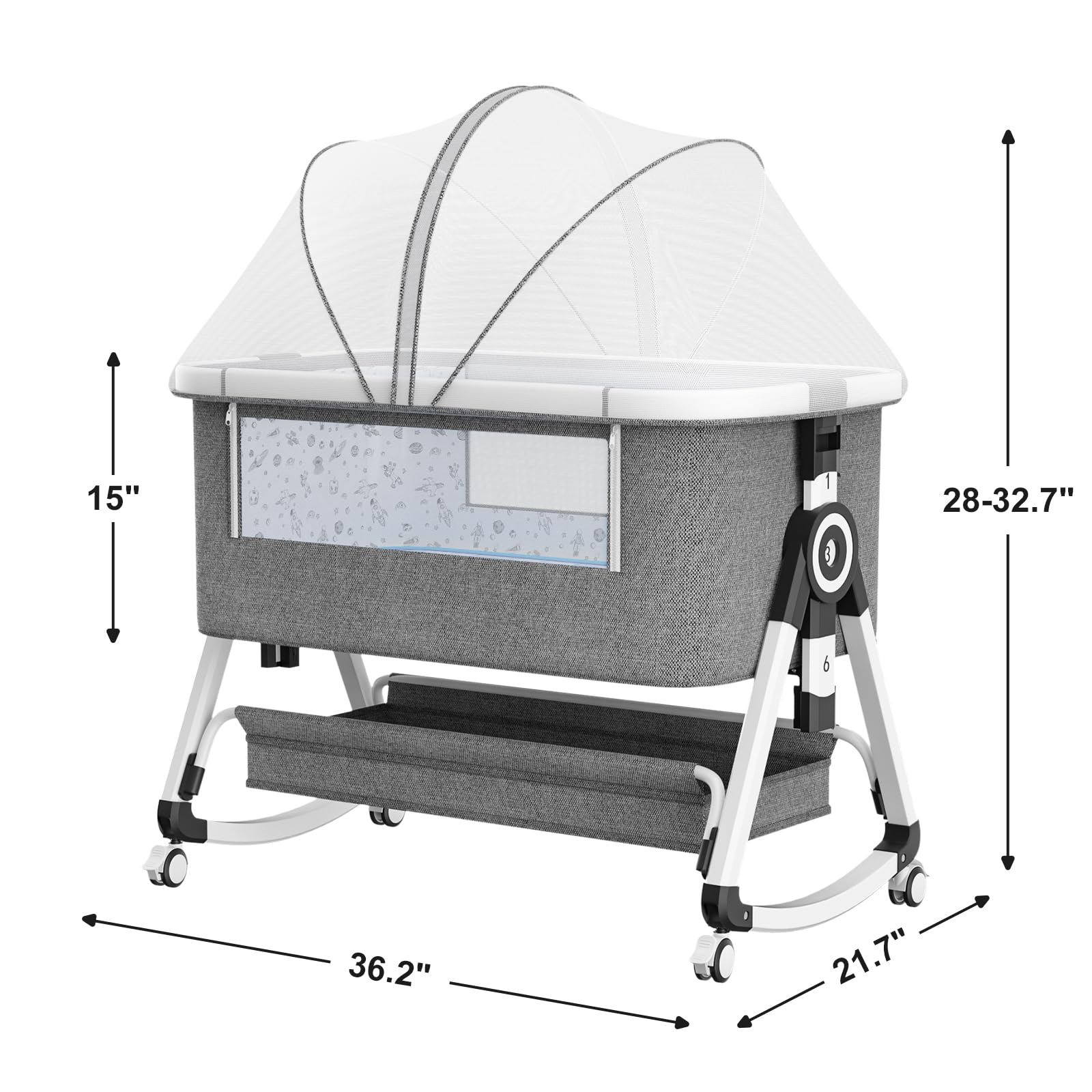 3 in 1 Baby Bassinet,Bedside S - Baby Nursery Hamper incelemesi ve fiyatı