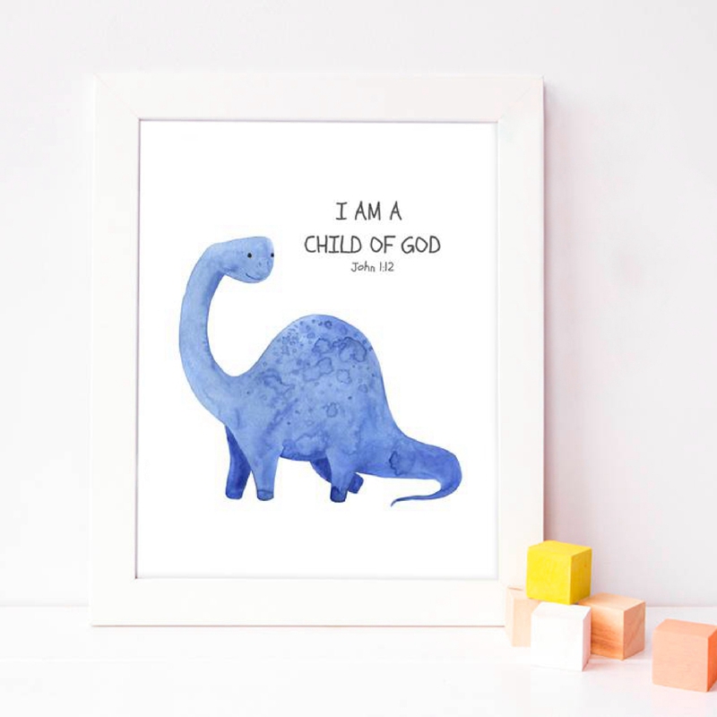 Kid's Bible Verse Quote Prints - Baby Nursery Quotes incelemesi ve fiyatı
