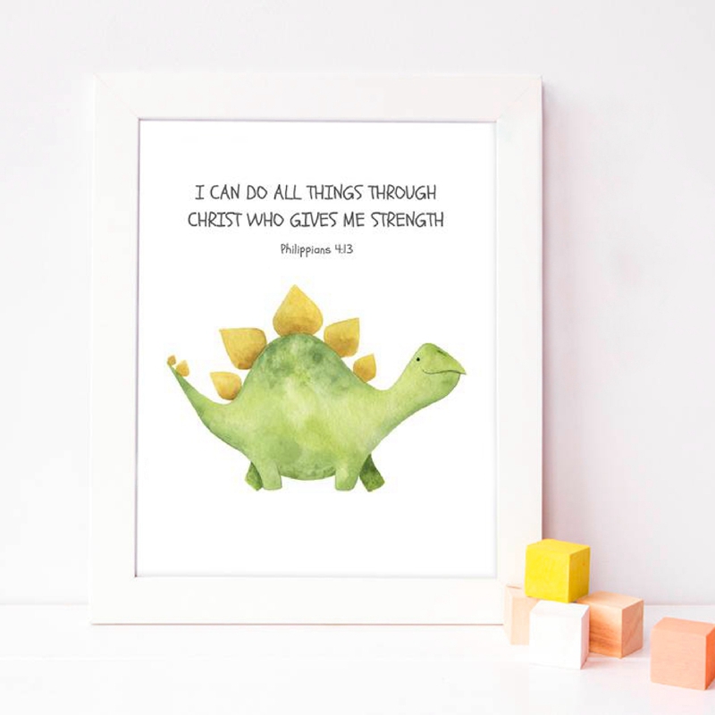 Kid's Bible Verse Quote Prints - Baby Nursery Quotes incelemesi ve fiyatı