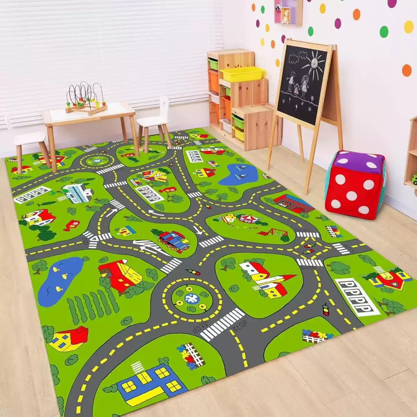 Kids Road Traffic Carpet Carto - Baby Nursery Rug incelemesi ve fiyatı