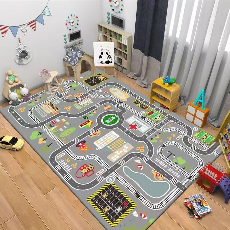 Kids Road Traffic Carpet Carto - Baby Nursery Rug incelemesi ve fiyatı