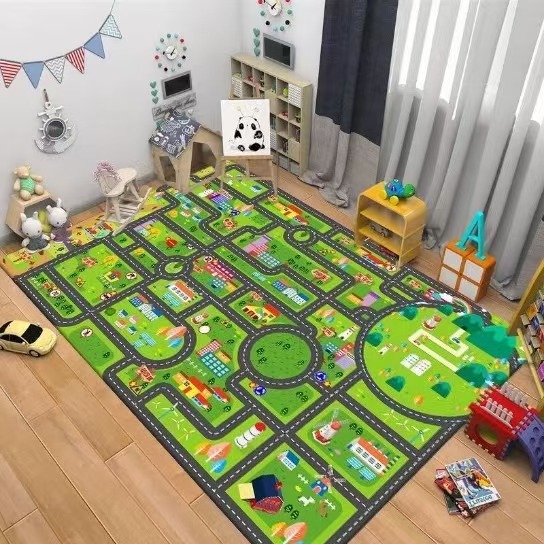 Kids Road Traffic Carpet Carto - Baby Nursery Rug incelemesi ve fiyatı
