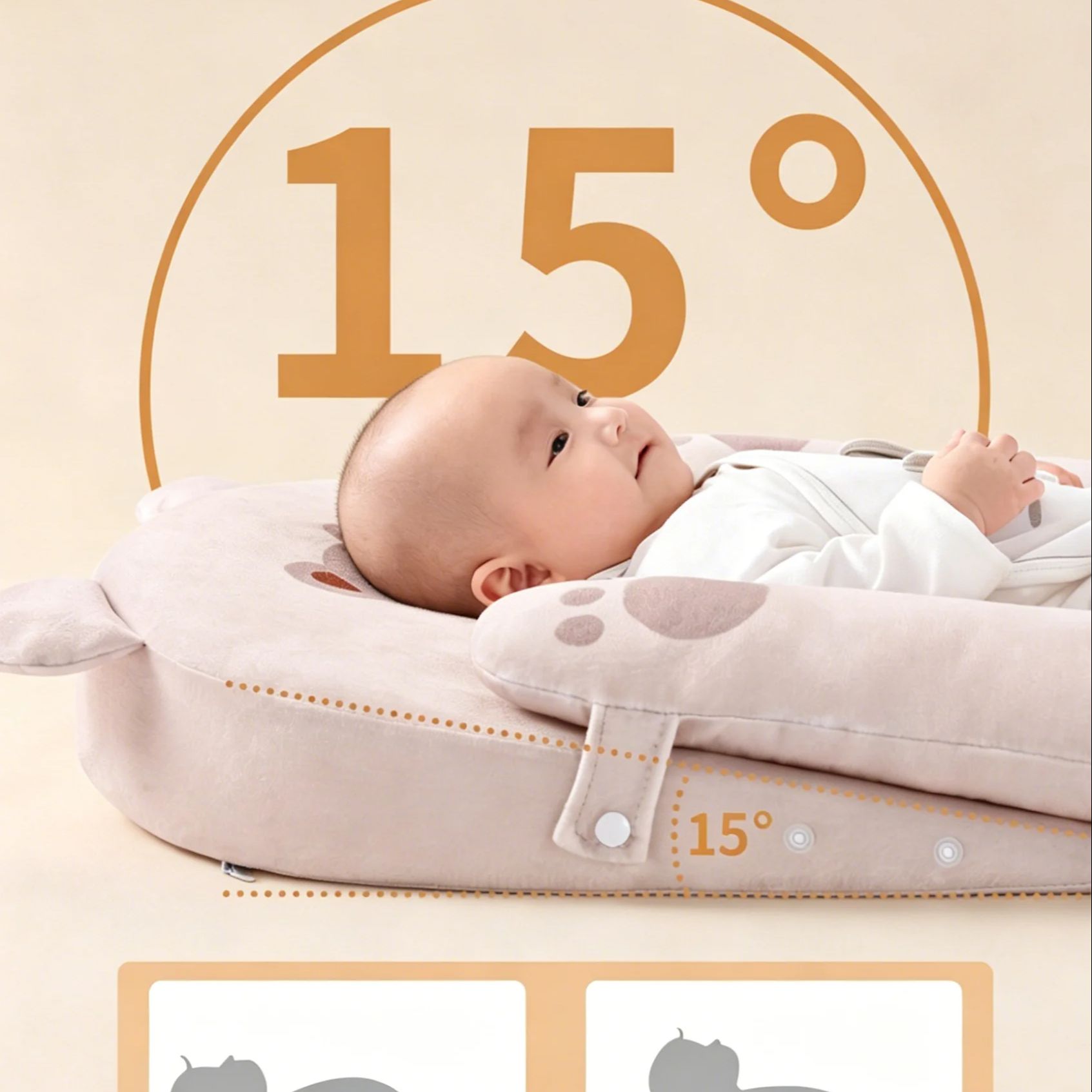 Comfortable Baby Lying Positio - Baby Nursery Pillow incelemesi ve fiyatı