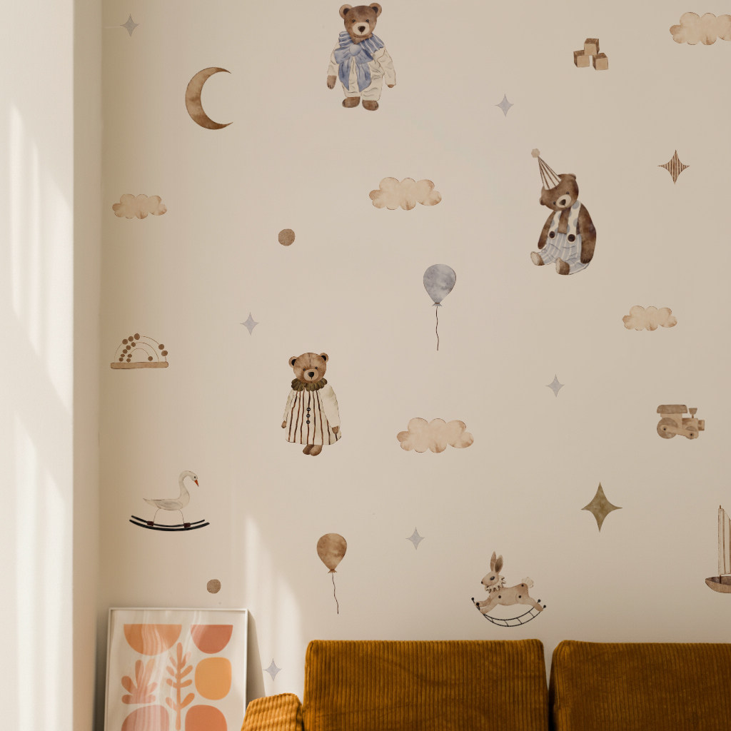 Boho Wall Stickers Vintage Cut - Baby Nursery Vintage Decor incelemesi ve fiyatı