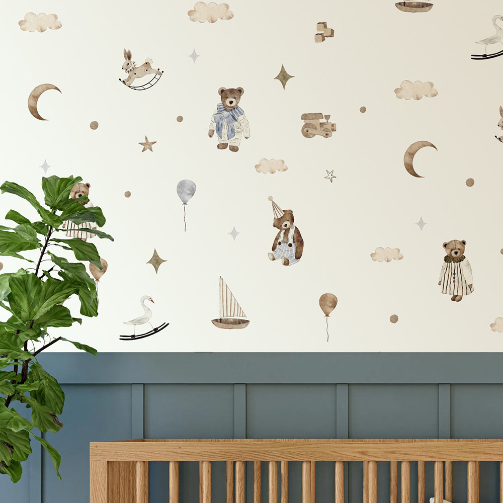 Boho Wall Stickers Vintage Cut - Baby Nursery Vintage Decor incelemesi ve fiyatı