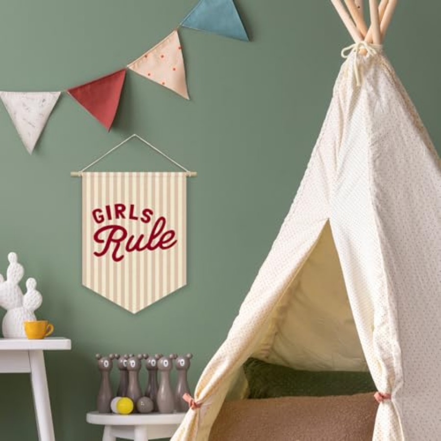 Vintage Girls Rule Girls Room  - Baby Nursery Vintage Decor incelemesi ve fiyatı