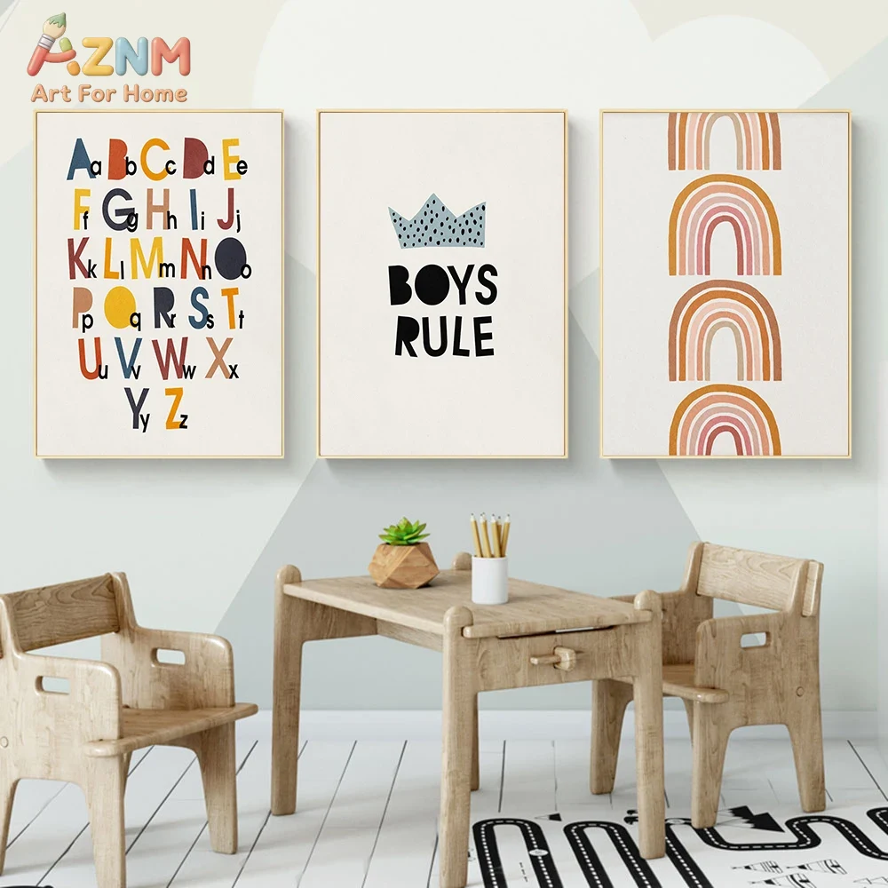 Rainbow Alphabet Poster Educat - Baby Nursery Needs incelemesi ve fiyatı