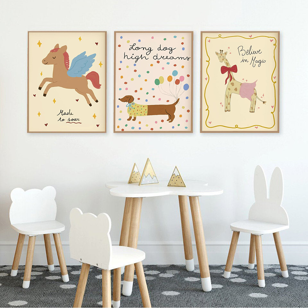 Vintage Rocking Horse Giraffe  - Baby Nursery Vintage Decor incelemesi ve fiyatı