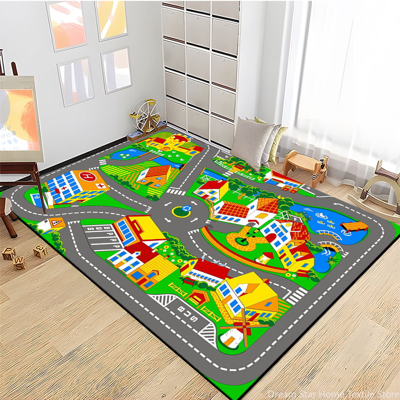 Kids Road Traffic Carpet Carto - Baby Nursery Rug incelemesi ve fiyatı