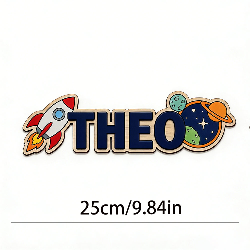 Personalized Space Rocket Name - Baby Nursery Wall Decor incelemesi ve fiyatı