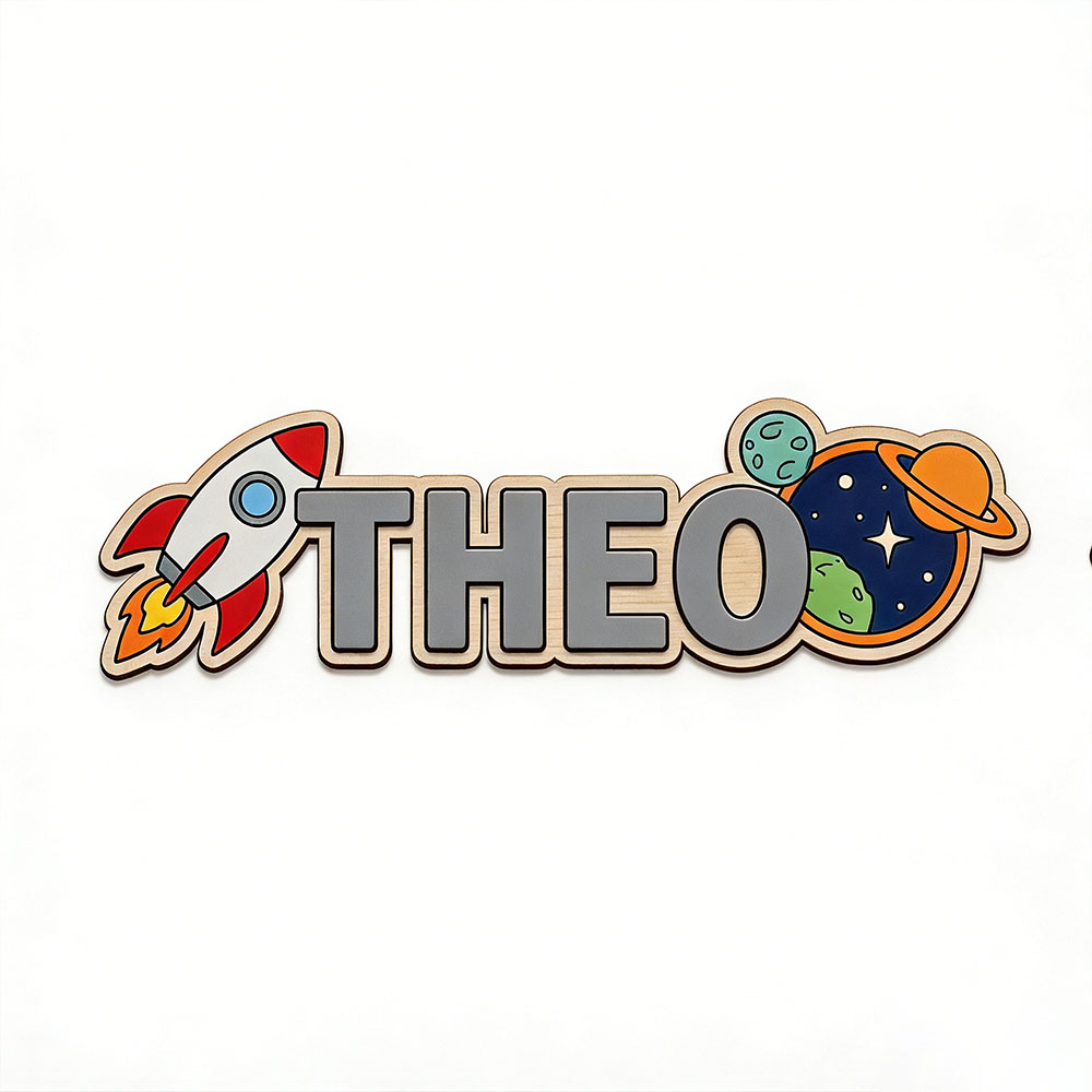 Personalized Space Rocket Name - Baby Nursery Wall Decor incelemesi ve fiyatı