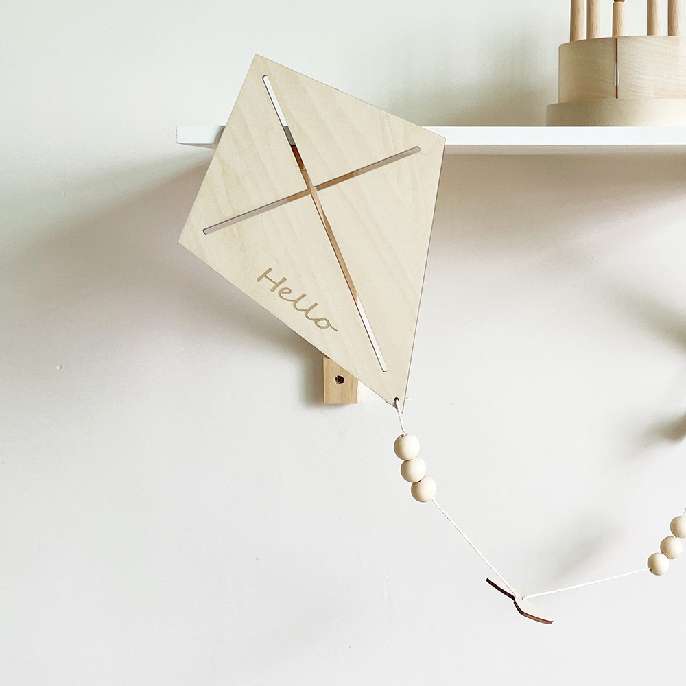 INS Nordic Wooden Kite Wall Or - Baby Nursery Needs incelemesi ve fiyatı