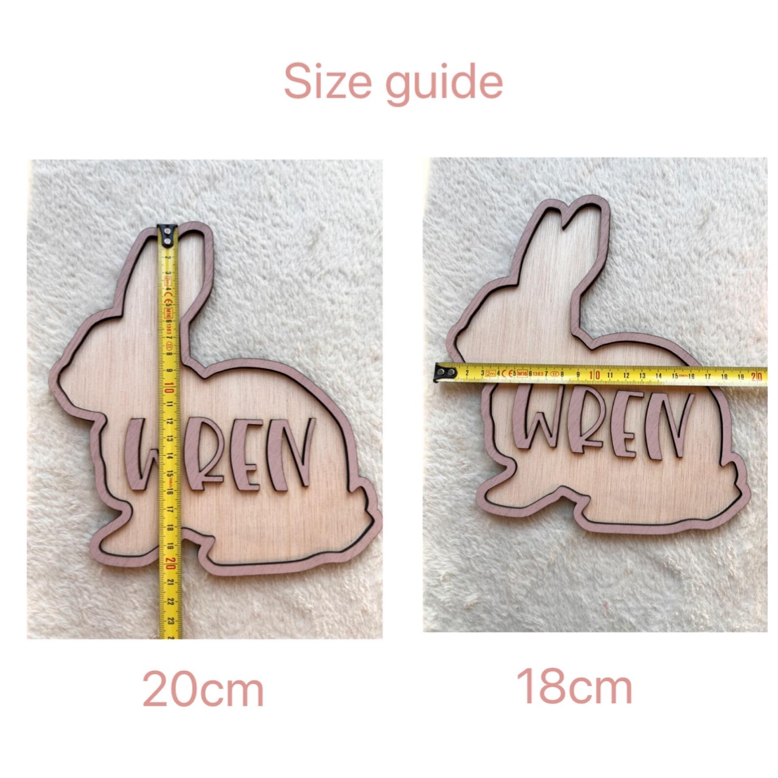 Personalized Bunny Name Wooden - Baby Nursery Wall Decor incelemesi ve fiyatı