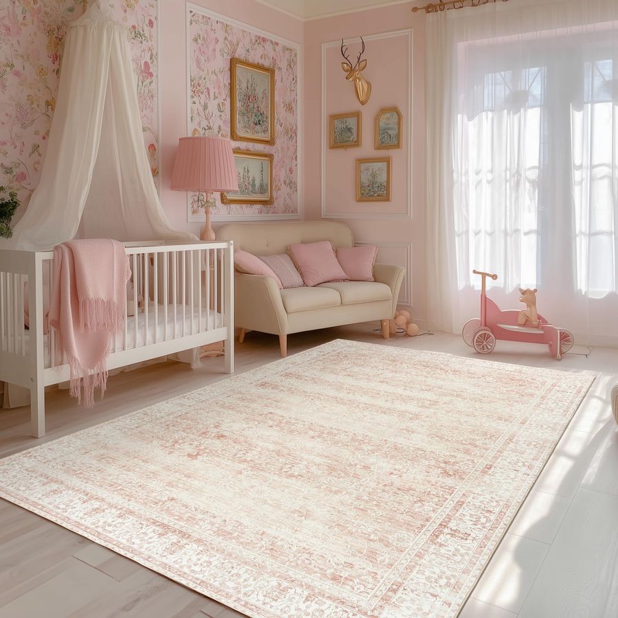 Nursery Rug for Baby Girl 5 x  - Baby Nursery Rug incelemesi ve fiyatı